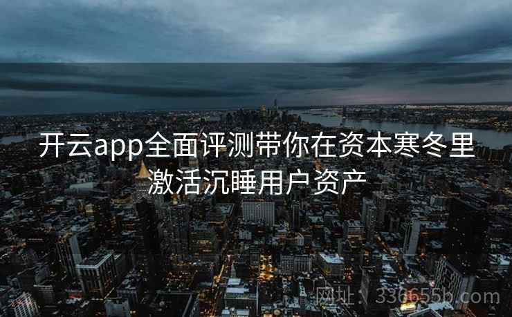 开云app全面评测带你在资本寒冬里激活沉睡用户资产