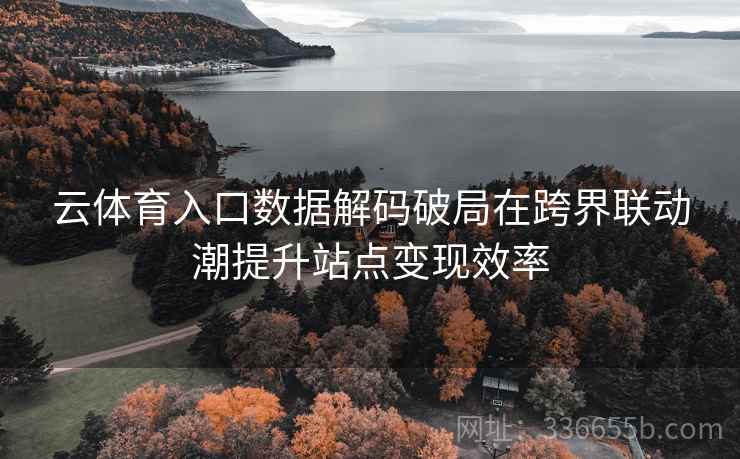 云体育入口数据解码破局在跨界联动潮提升站点变现效率